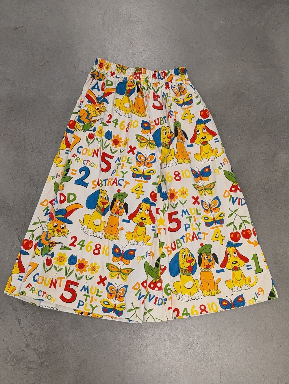 WIDE LEG PANTS made from VINTAGE CURTAINS S - Picture 9 of 11